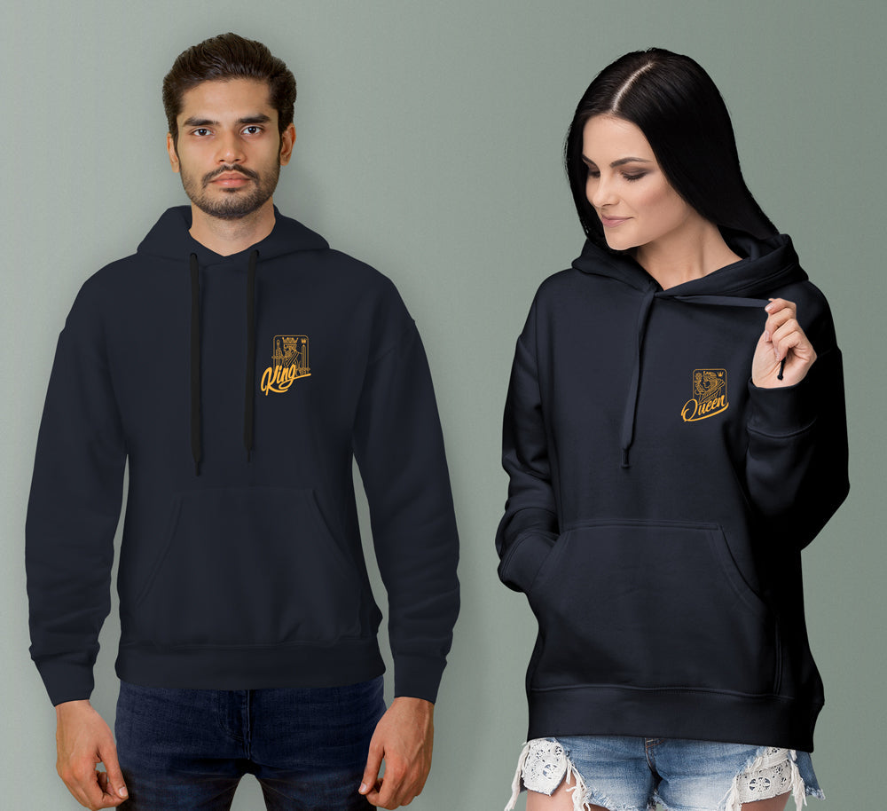 King Queen Couple Hoodies - Main Image