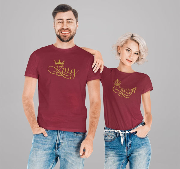 King Queen Shirt Couple Shirt Honeymoon Shirt Couples 