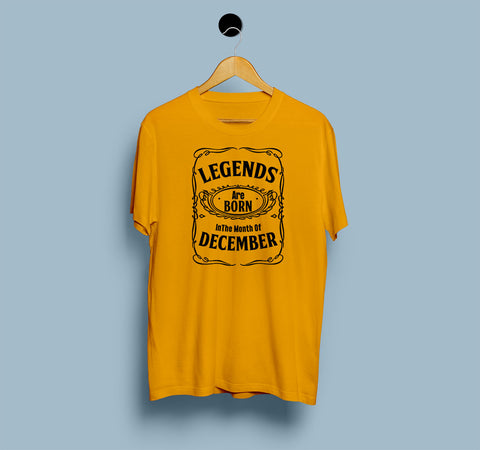 Legends Are Born In December - Men T Shirt