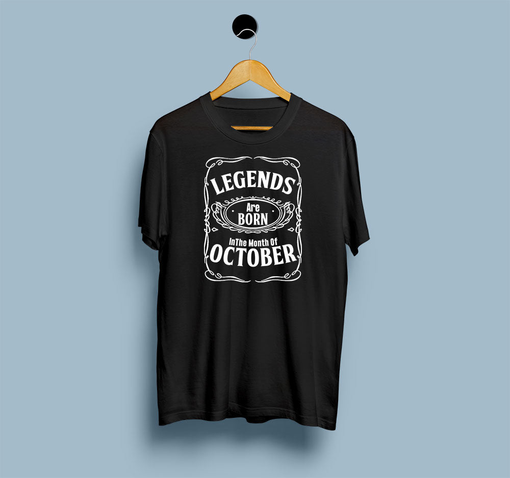 Legends Are Born In October - Men T Shirt