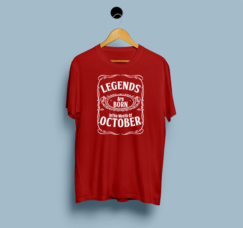 Legends Are Born In October - Men T Shirt