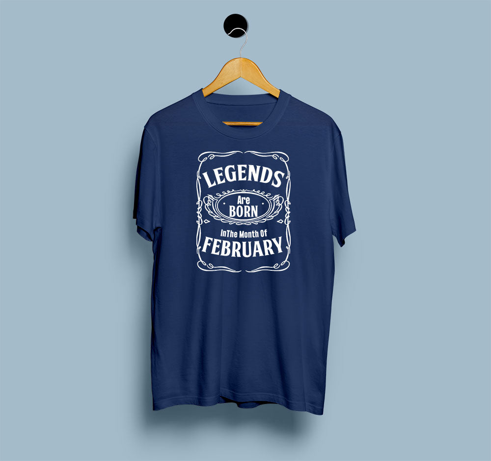 Legends Are Born In February - Men T Shirt