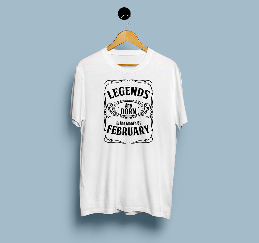 Legends Are Born In February - Men T Shirt