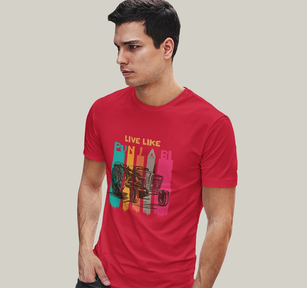 Live Like Punjabi - Men Punjabi T-Shirts