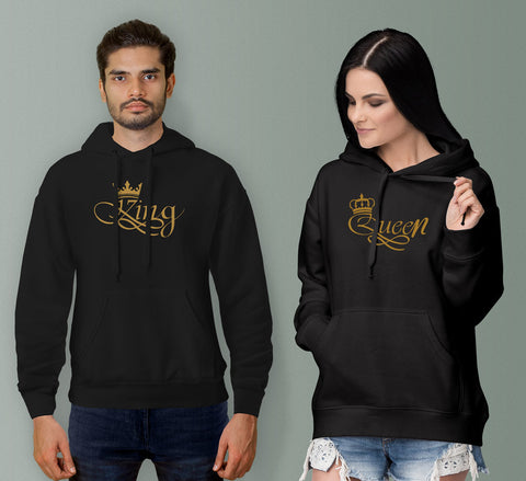 king queen couple hoodies