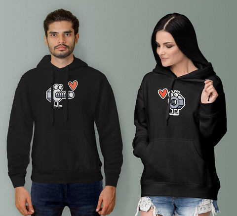 Nut And Bolt Couple Hoodies