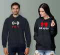 Beauty Beast Couple Hoodies