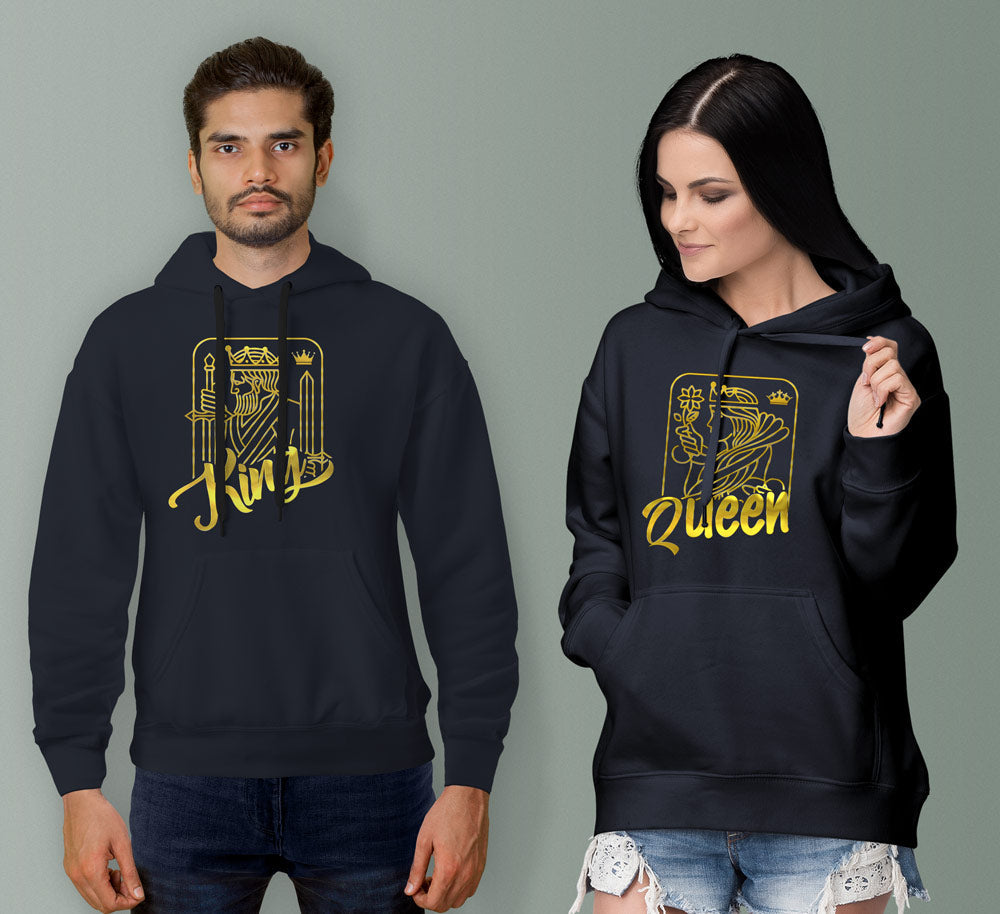 King and Queen Couple Hoodies