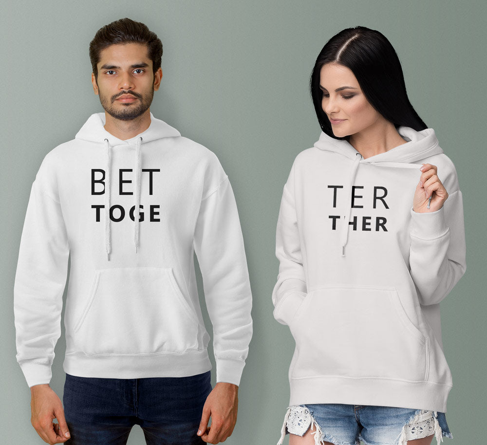 better together couple hoodies