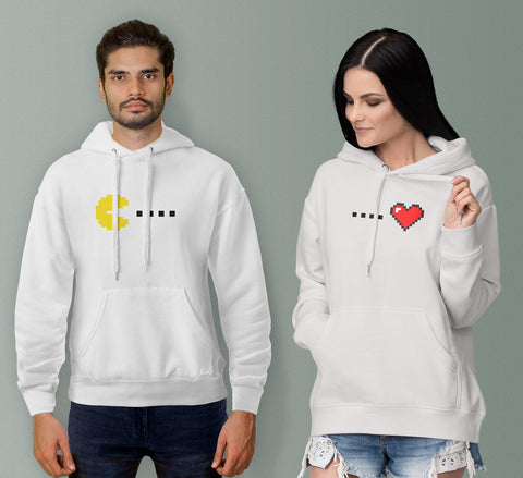 Pacman Couple Hoodies