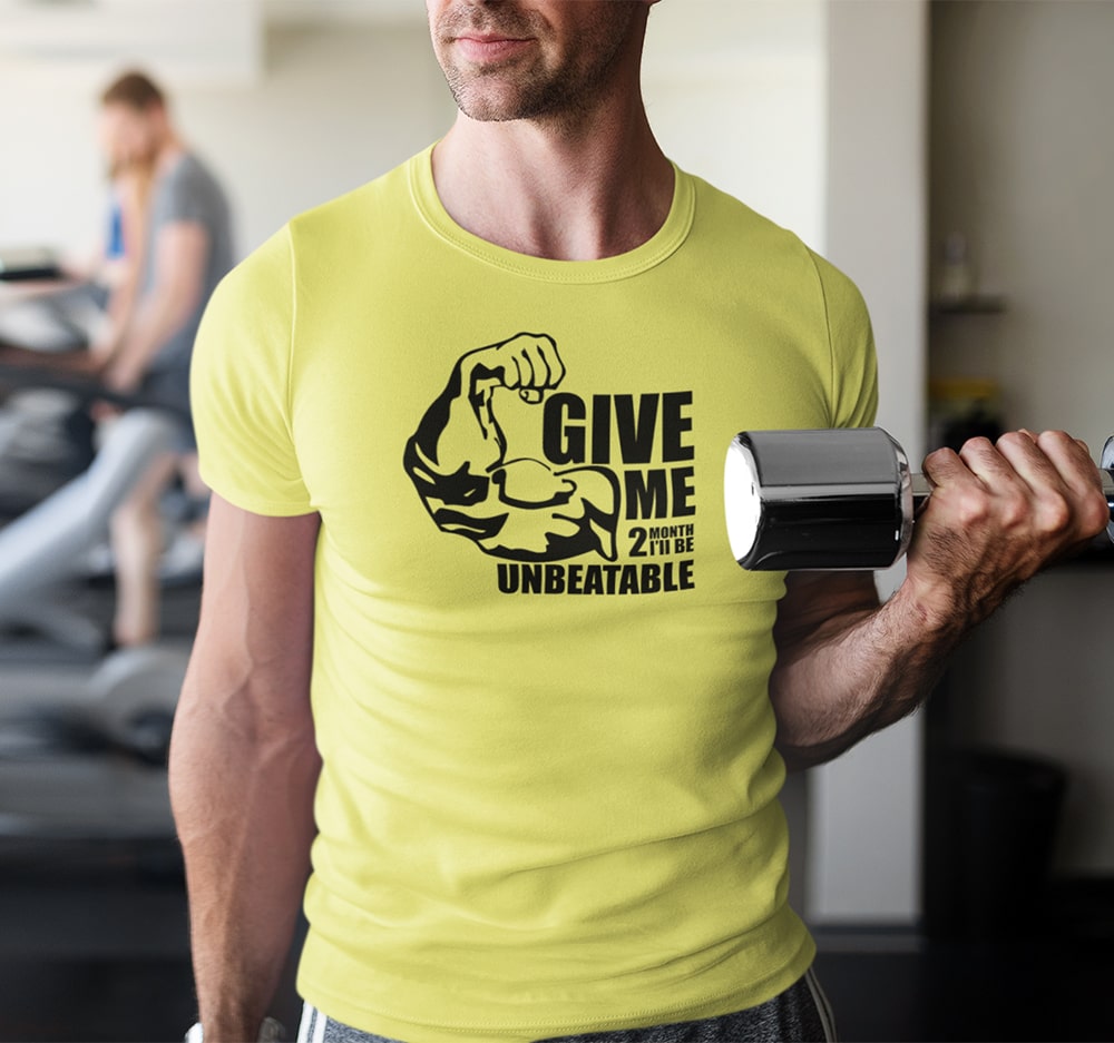 Give Me 2 Month Gym T Shirt For Men