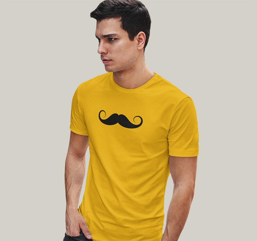 Mustache - Men Punjabi T Shirt