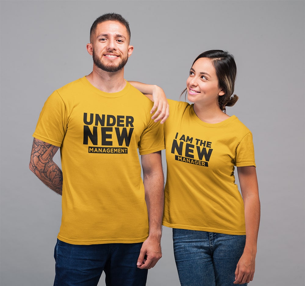 New Manager Couple T Shirts