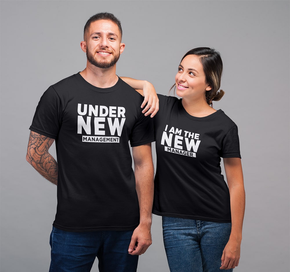 New Manager Couple T Shirts