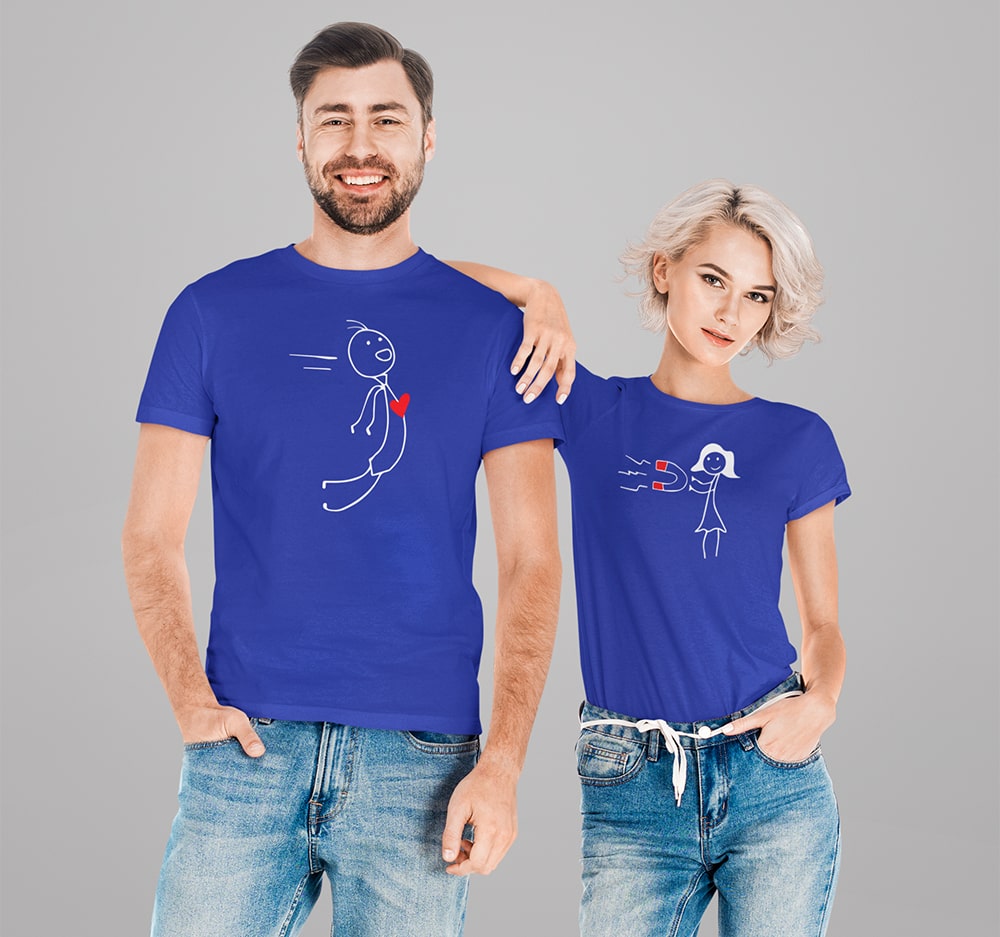 Love Magnet Couple T Shirts