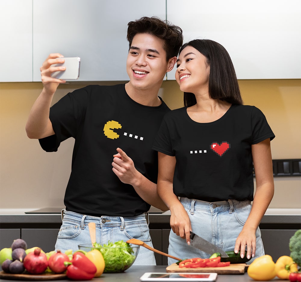 Pacman Couple T Shirts