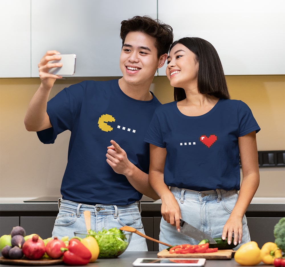 Pacman Couple T Shirts