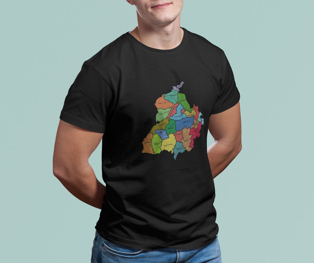 Punjab Map T Shirt