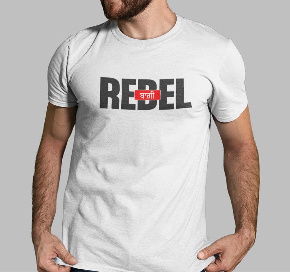 Rebel Baaghi - Men Punjabi Printed T Shirt