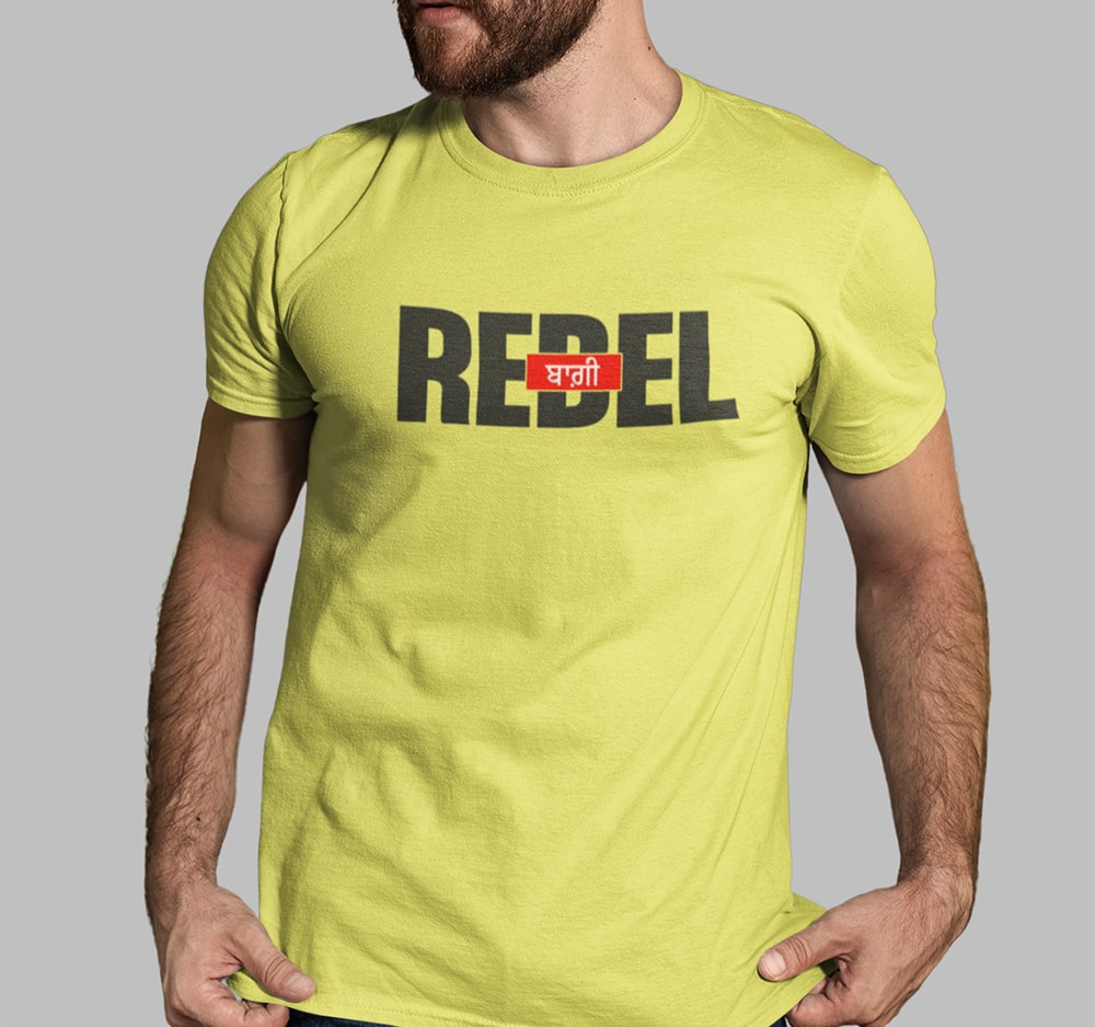 Rebel Baaghi - Men Punjabi Printed T Shirt