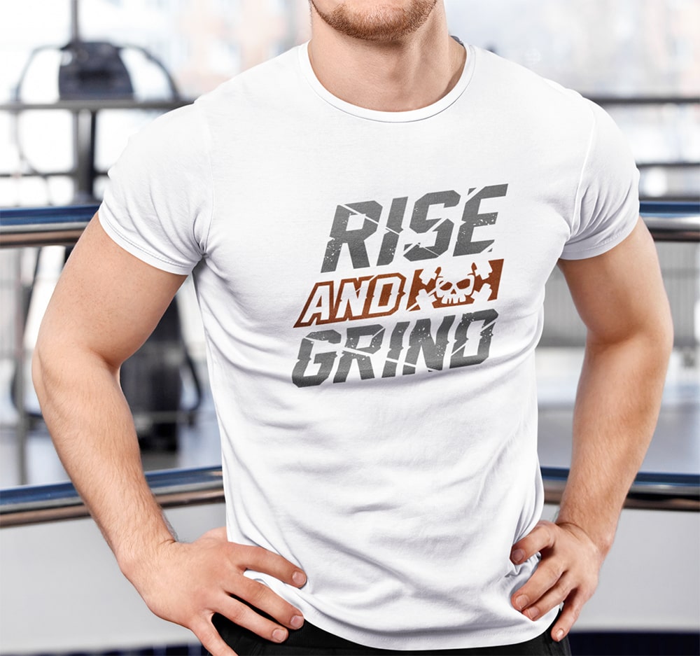 Rise and Grind Gym T Shirt Men