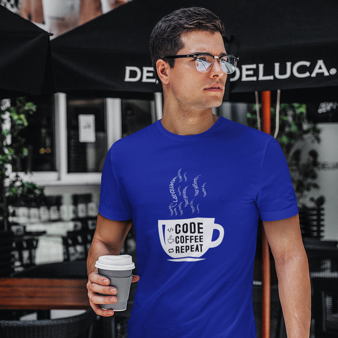 Code Coffee Repeat Programmers T Shirt