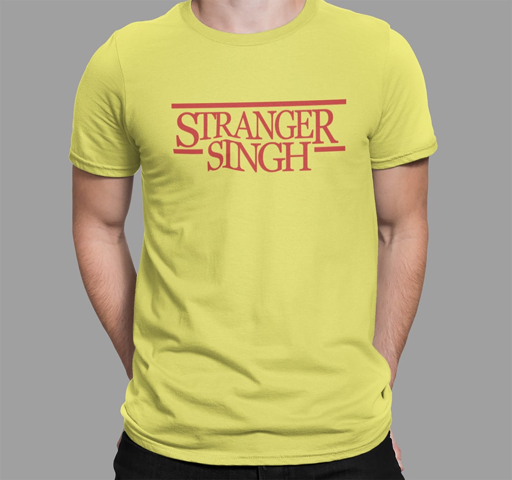 Stranger Singh - Men Punjabi T Shirts