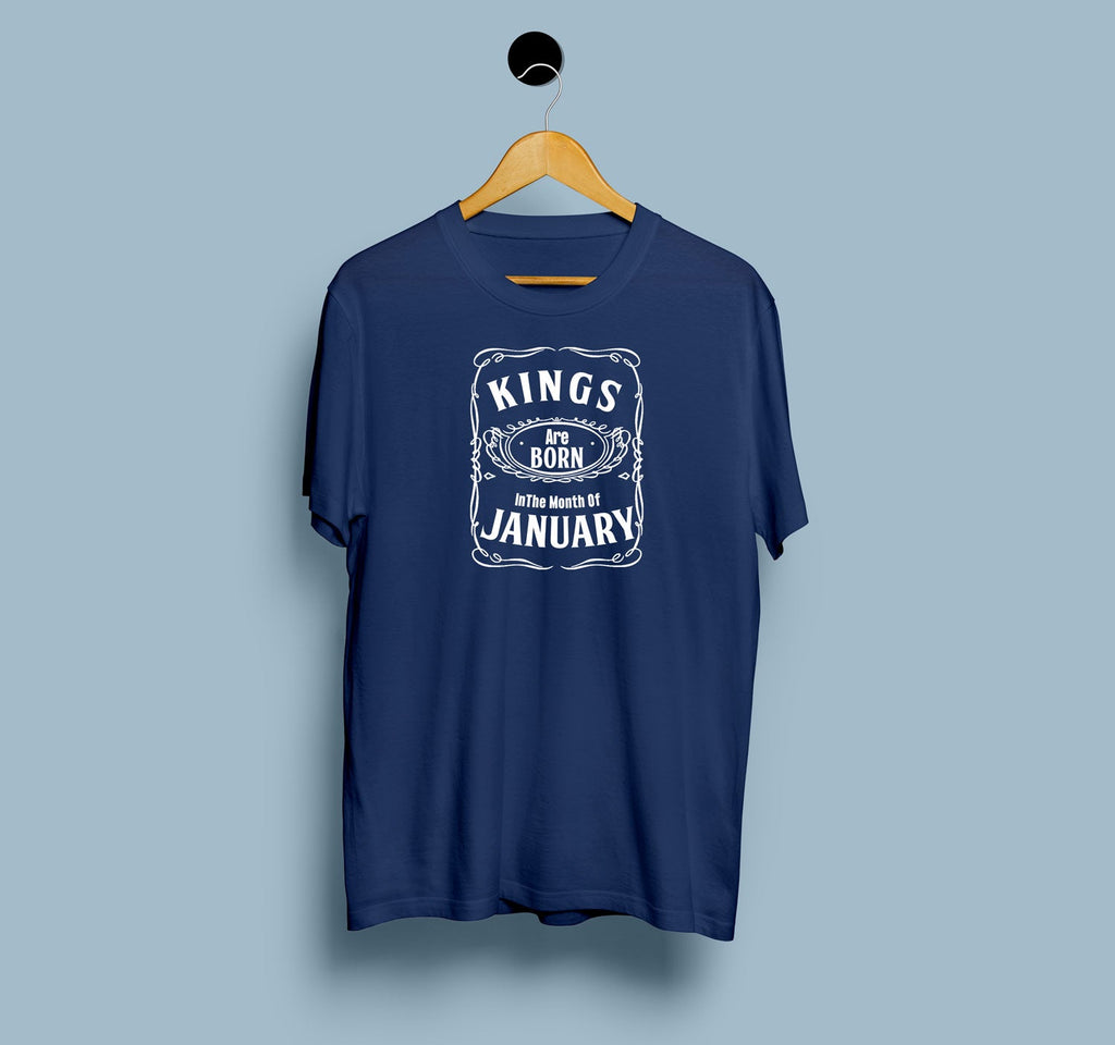 Kings Are Born In January - Men T Shirt