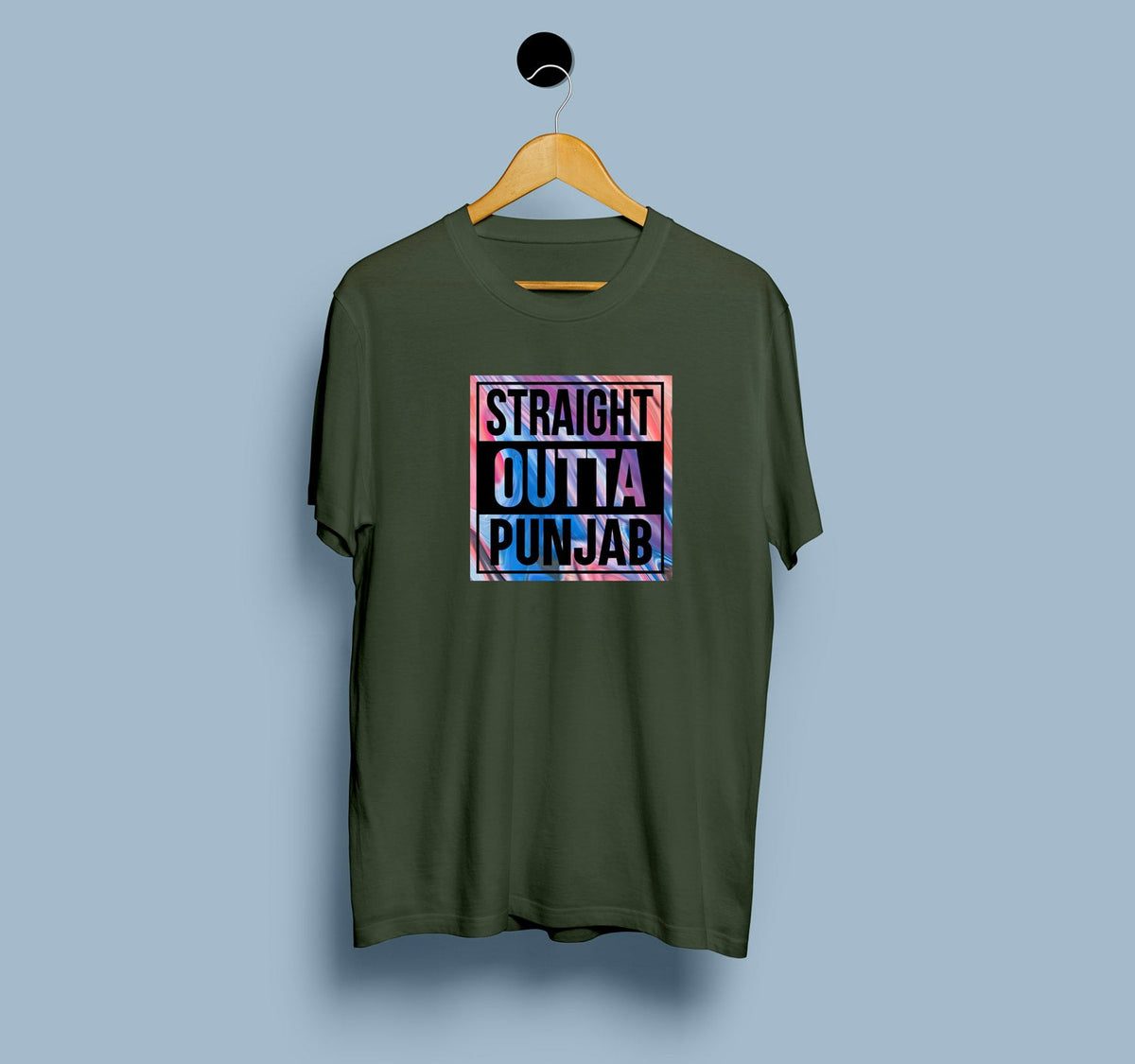 Straight Outta Punjab Men T Shirt