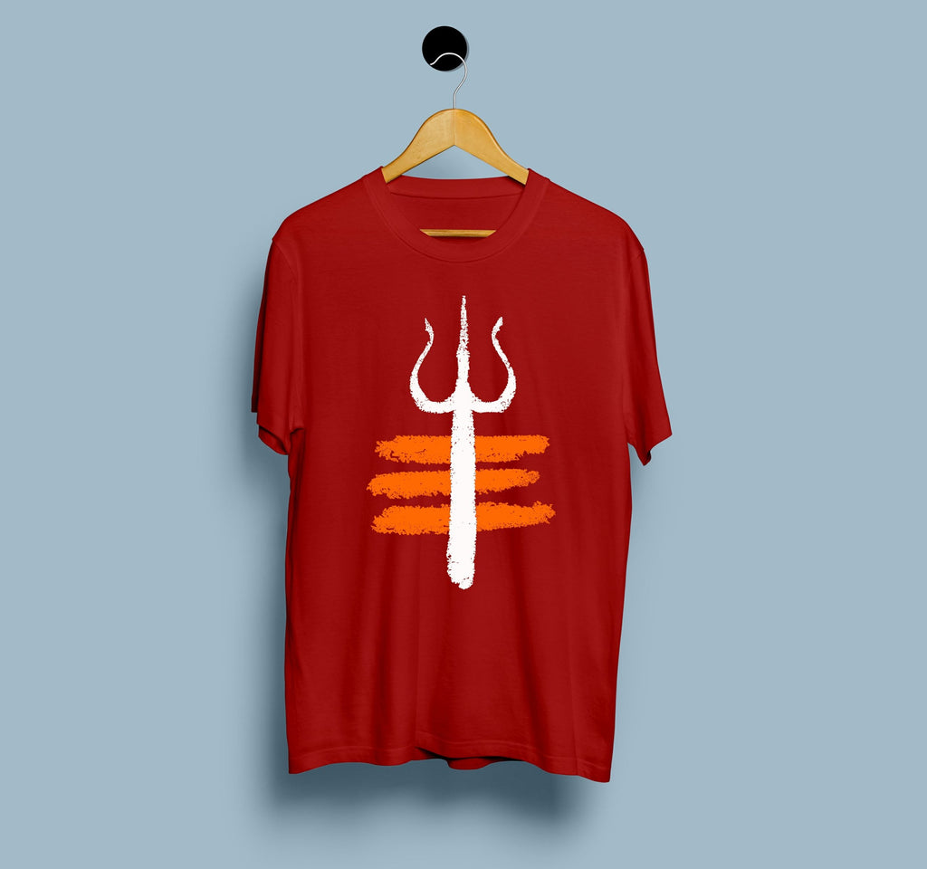 Om Namah Shivay Red T Shirt