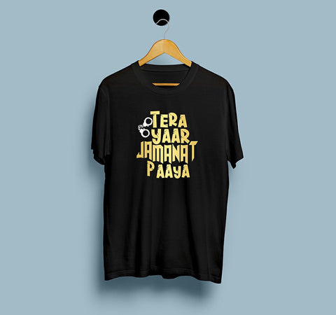 Tera Yaar Jamanat Pe Aaya - Pardeep Boora Haryanvi Quotes T Shirt