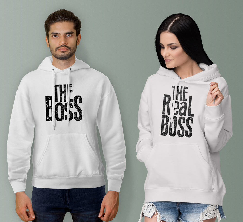 The Boss & The Real Boss Couple Hoodies