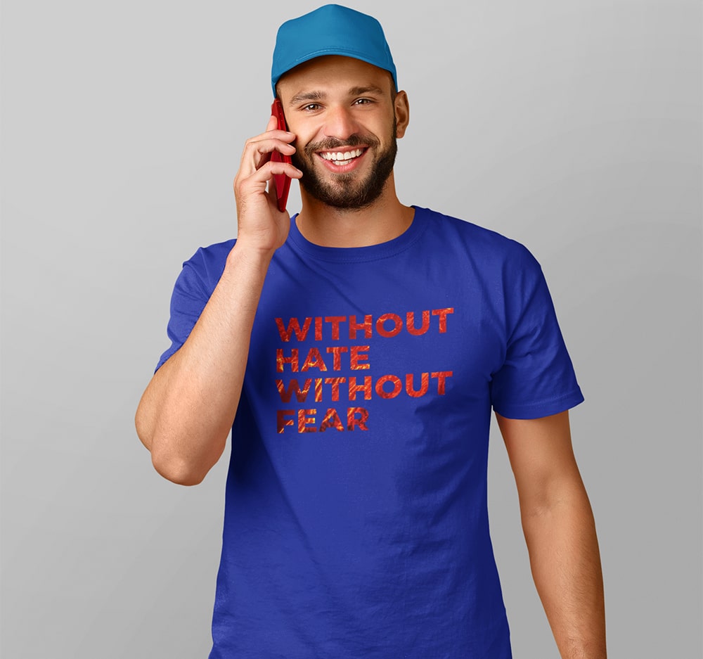 Without Hate Without Fear - Men Punjabi T-Shirt