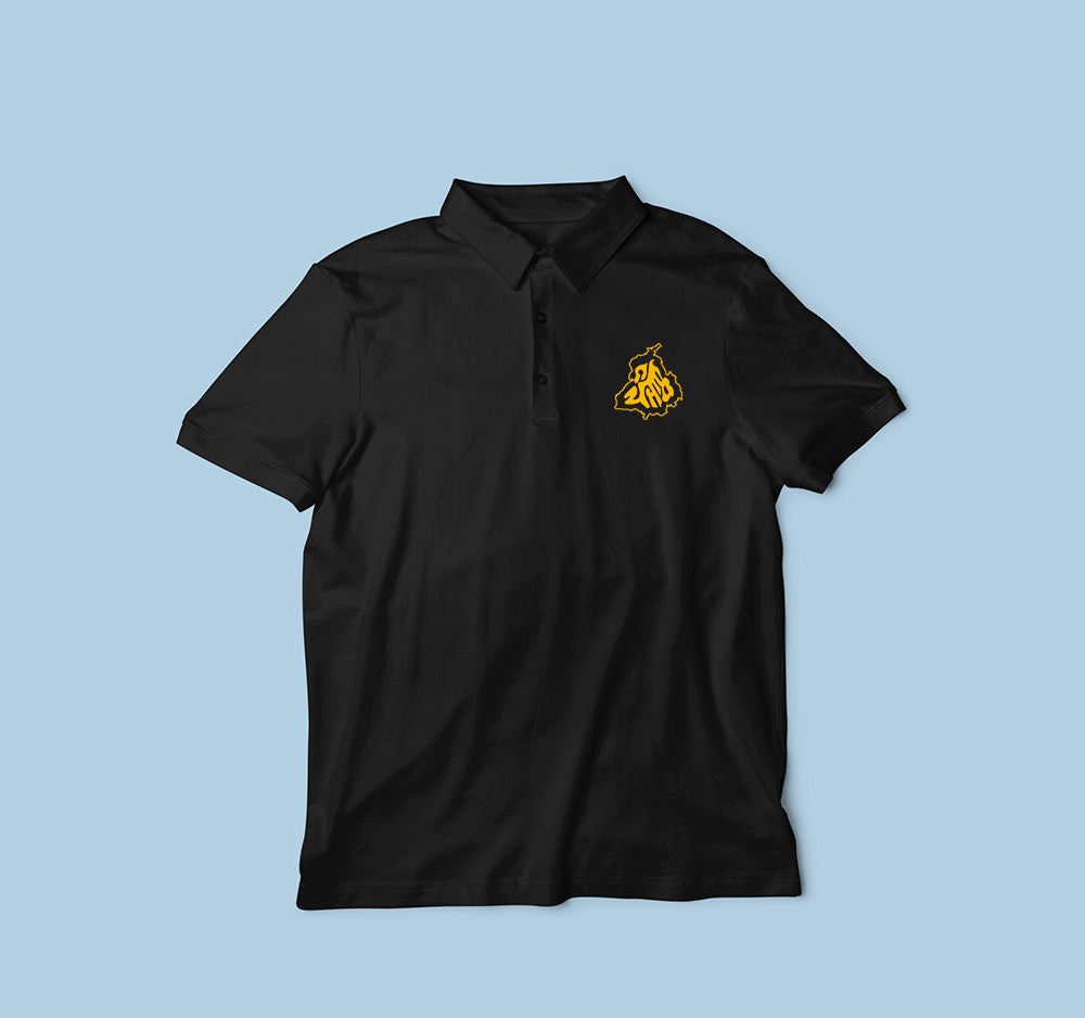 Punjab Map Collar Polo T Shirt