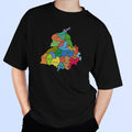Punjab Map Oversized T Shirt