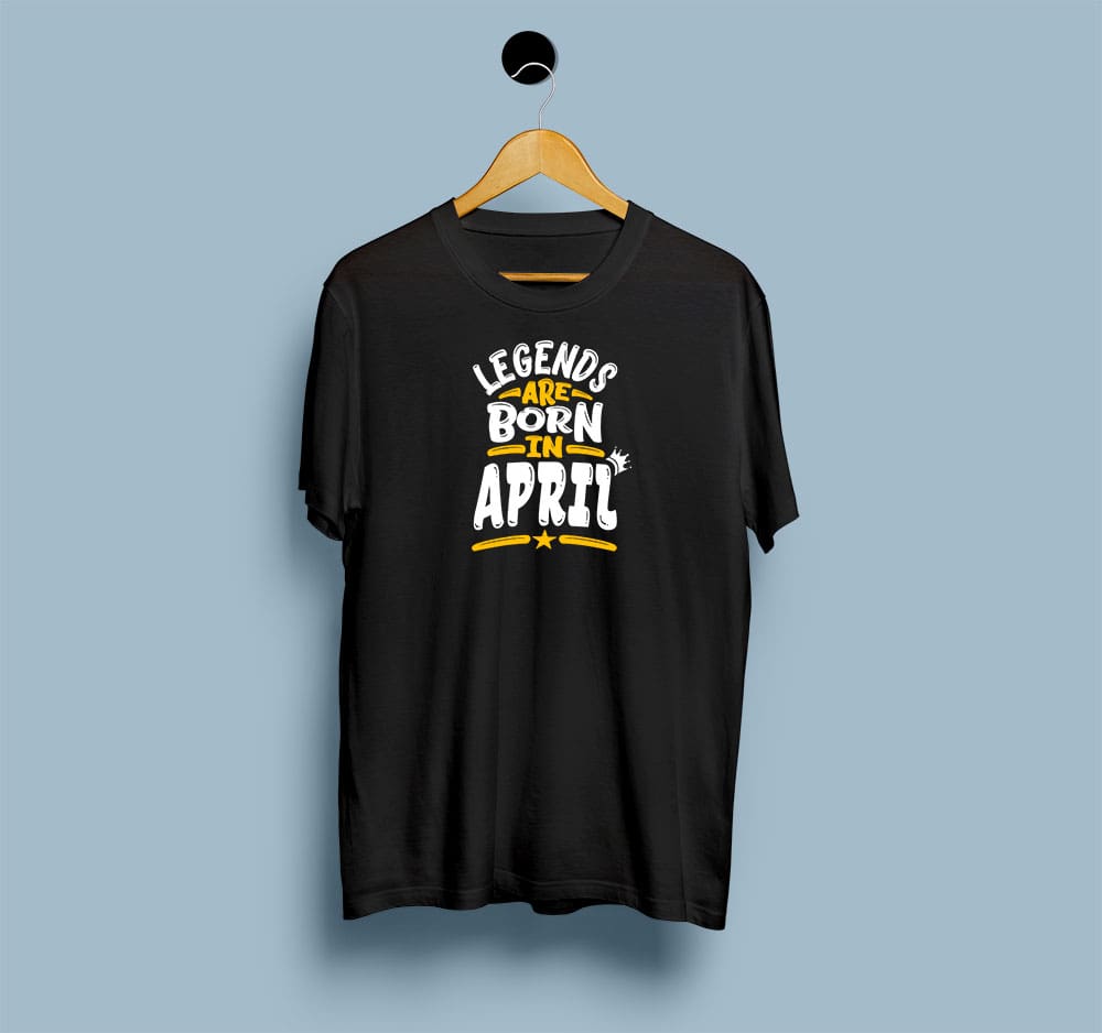Legends Are Born In April - Men T Shirt