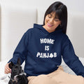 Home is Punjab Women Punjabi Blue Hoodie