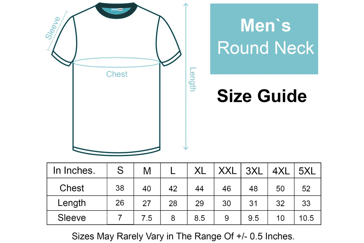 Men T Shirt Size Chart 