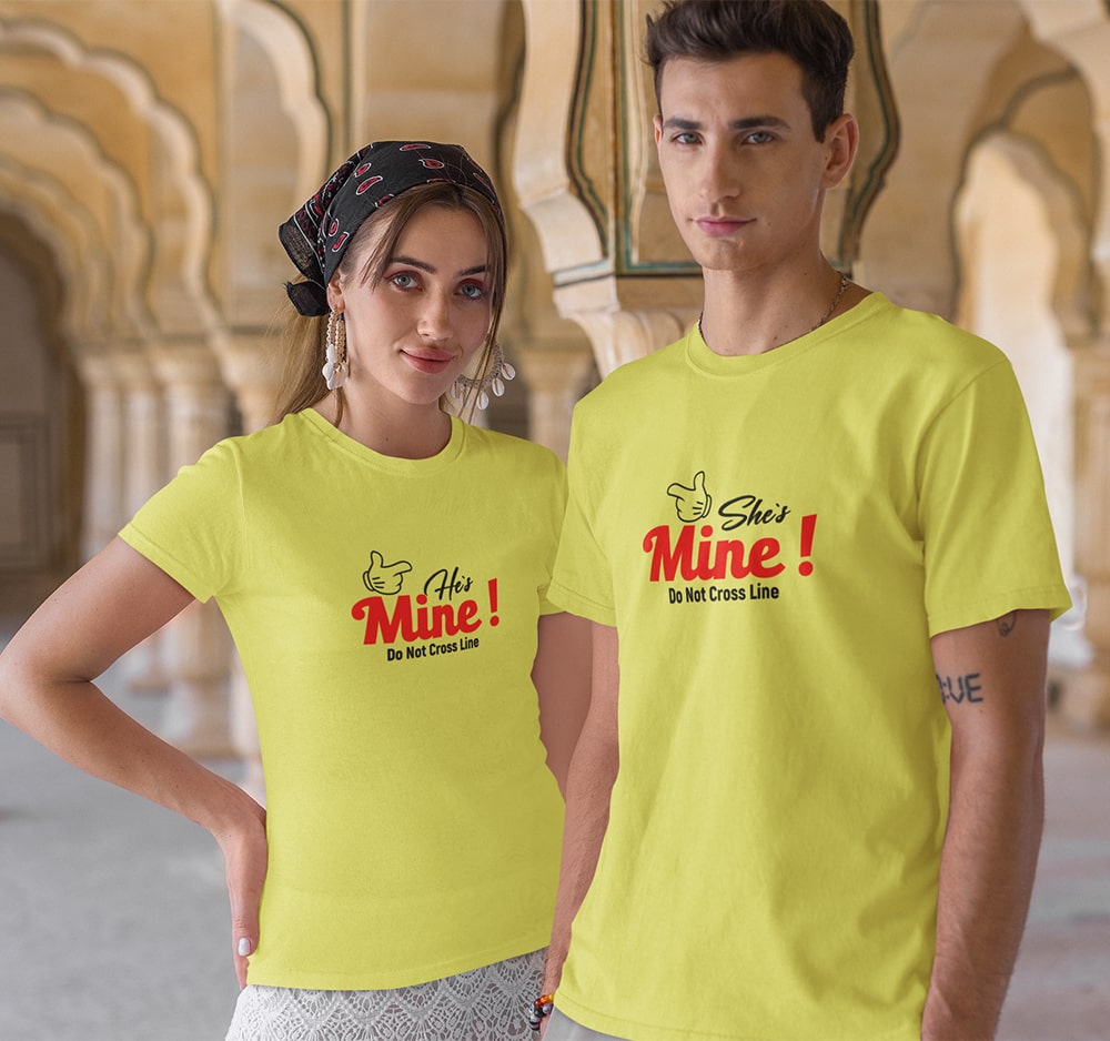 She is Mine He is Mine Couple T Shirt