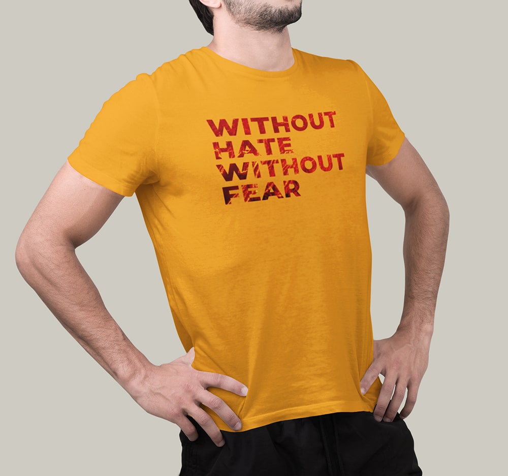 Without Hate Without Fear - Men Punjabi T-Shirt