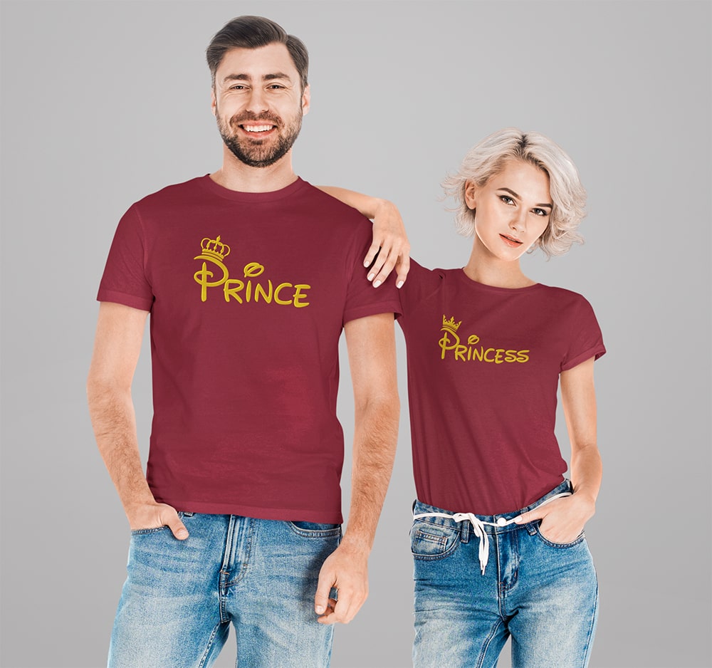 Prince Princess Couple T Shirts