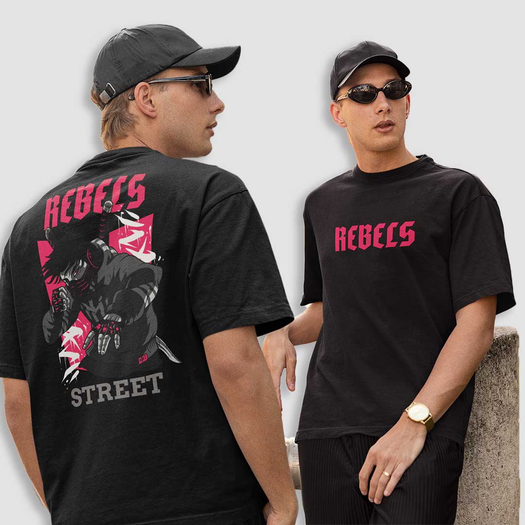 Rebels Anime Oversized T Shirt