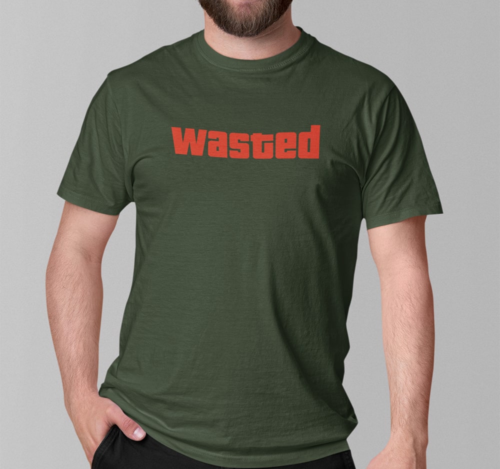 Wasted - Men Punjabi T Shirt