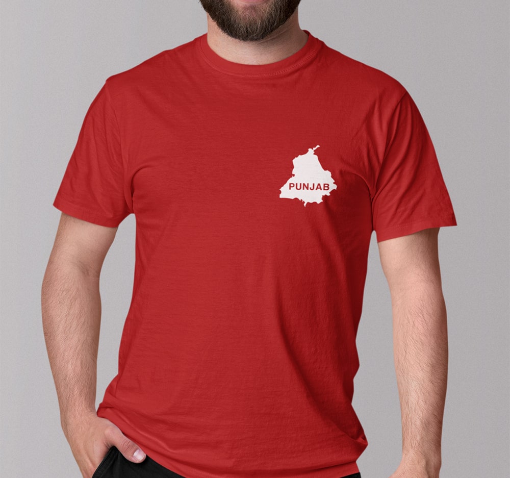 Buy Punjab Map Custom Printed Punjabi T Shirts For Men India – Punjabi Adda