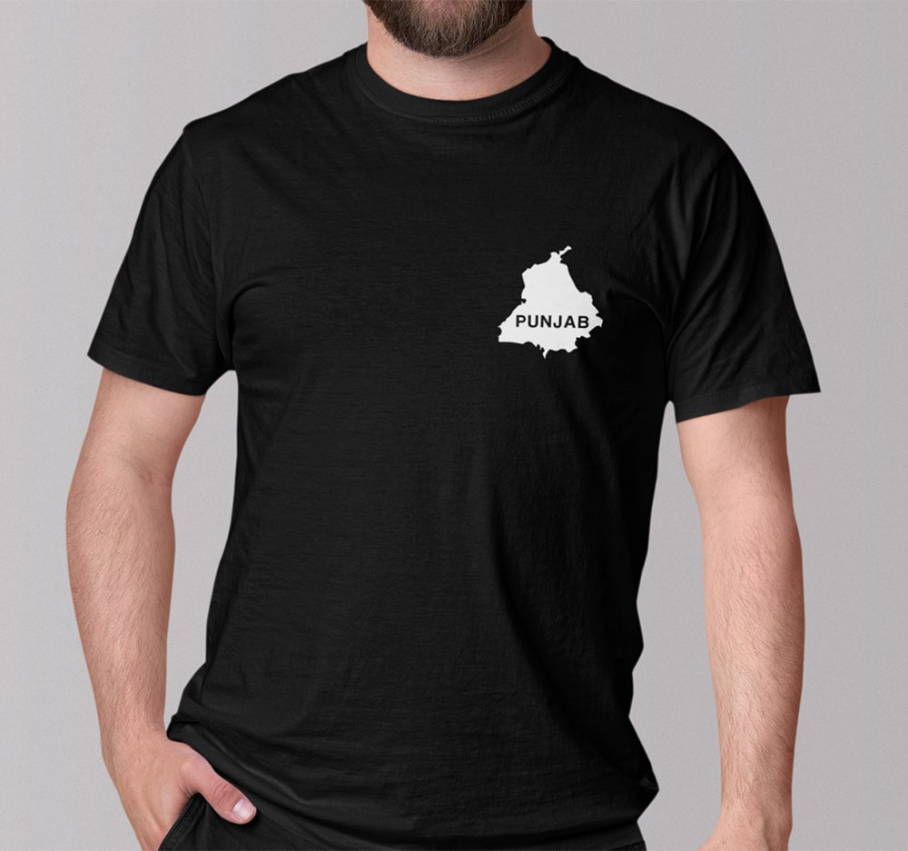 Buy Punjab Map Custom Printed Punjabi T Shirts For Men India – Punjabi Adda