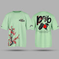 PNJB A Glimpse Of The Past mint green Oversized T Shirt