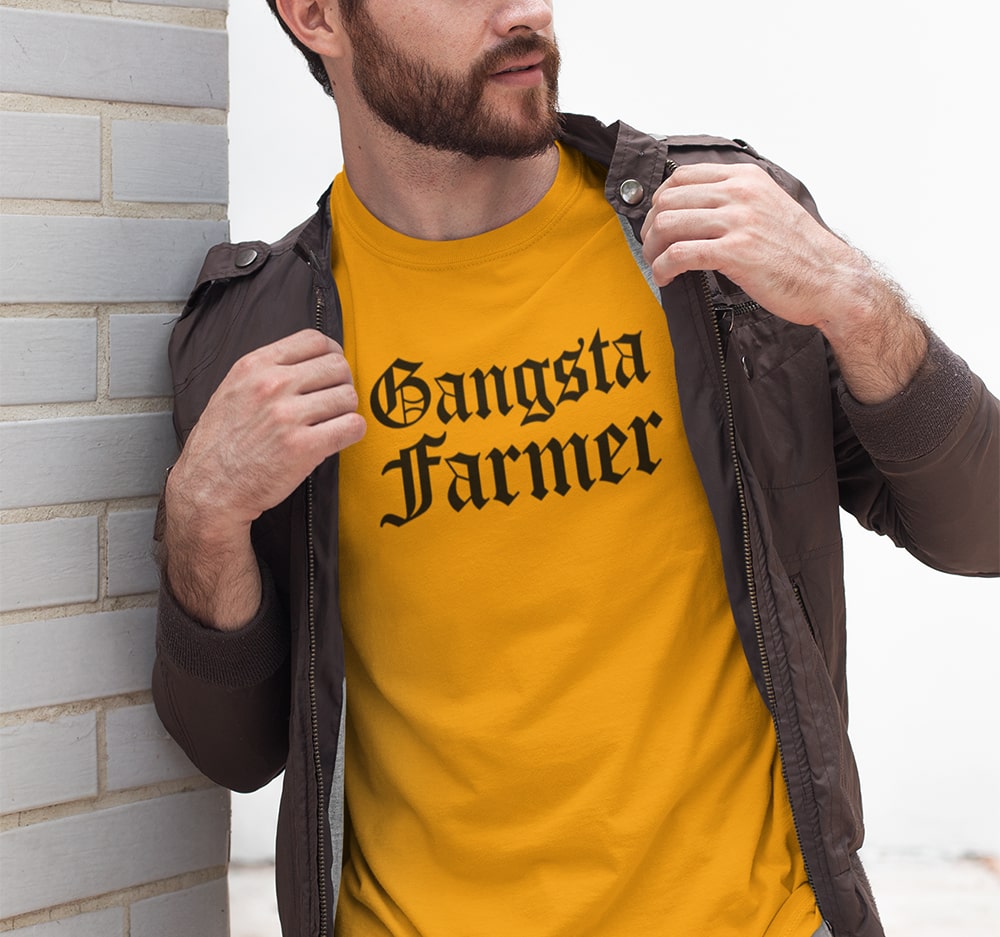 Gangsta Farmer Men Punjabi T Shirts