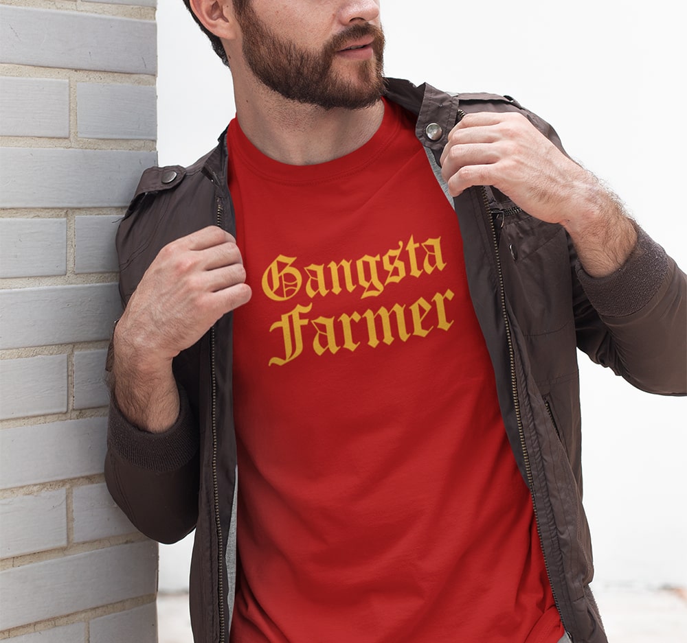 Gangsta Farmer Men Punjabi T Shirts