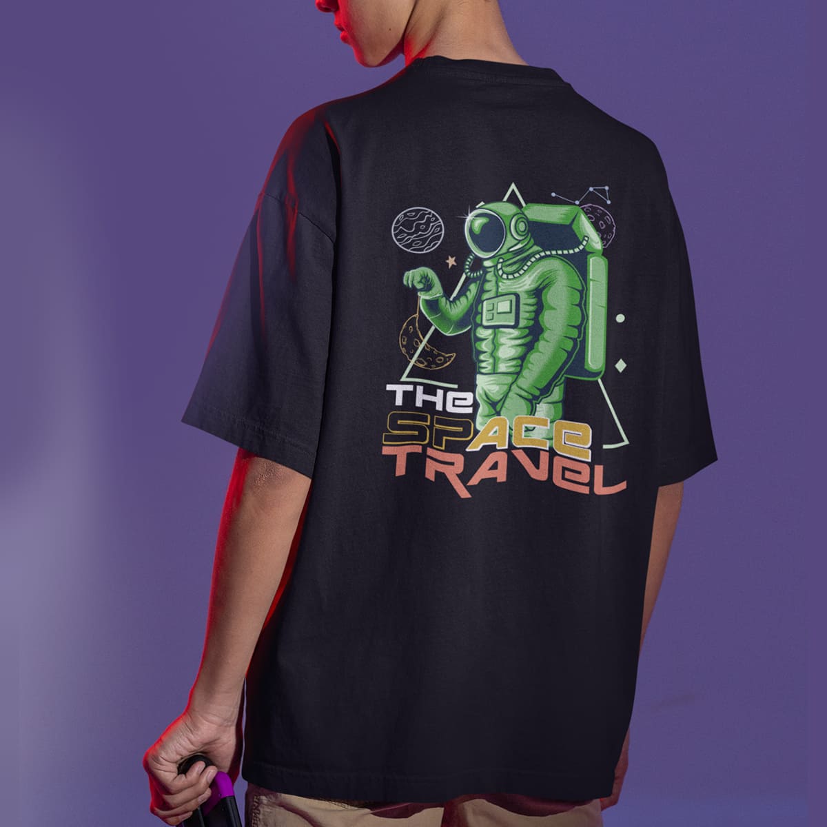 Space Travel Oversized T Shirt