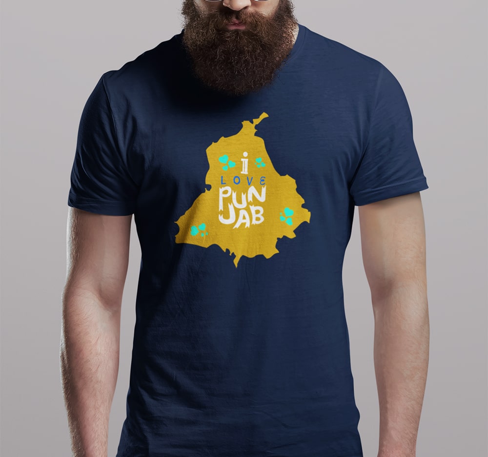 I Love Punjab - Men T Shirt